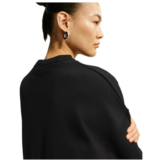 Nike Γυναικείο φούτερ Studio Fleece Medium Weight Oversized Cropped Crew